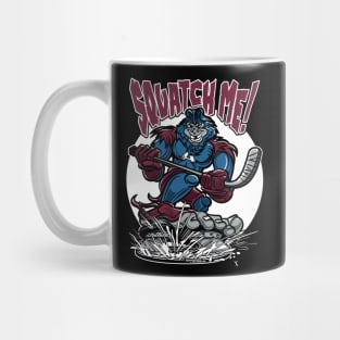 Squatch Me Sasquatch Hockey Player Mug